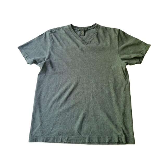 Banana Republic Men/Women Vintage V Neck Tee Small 100% Cotton Basic Gray - Picture 2 of 9